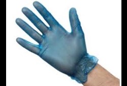 Handschuhe Vinyle blau M - 100 St. NP